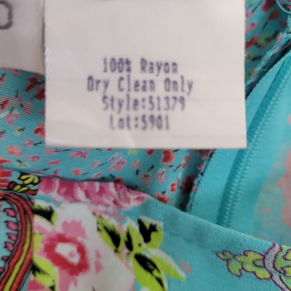 Y2K Floral Mixed Patchwork Print Maxi Skirt sz 12 Multicolor Boho Fairy Cottage - Picture 5 of 7